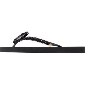 Uzurii - Platform Slippers - Zwart - Rubber - Met Steen