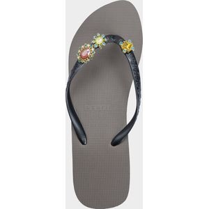 Uzurii Beach Printed Stella Mid Heel - Taupe