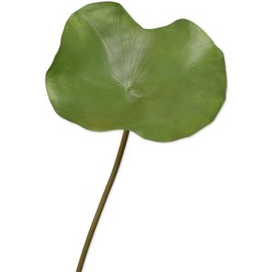 Viv! Home Luxuries Waterlelie blad - kunstbloem - groen - 96cm