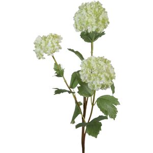 Viv! Home Luxuries Sneeuwbal - zijden bloem - groen - 65cm