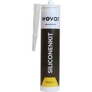 Wovar Professionele Siliconenkit Transparant 310 ml | Per Koker