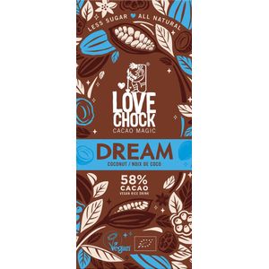 Lovechock - Dream Coconut - Chocolade - 70 Gram - Biologisch - Vegan