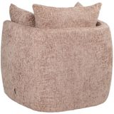 Fauteuil Ruby chenille stof roze