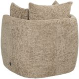 Bronx71 Fauteuil Ruby chenille stof taupe.