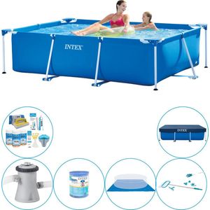 Frame Pool Rechthoekig 220x150x60 cm - Zwembad Met Accessoires