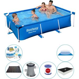 Bestway Steel Pro Rechthoekig 259x170x61 cm - Zwembad Combinatie Deal