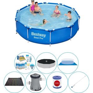 Steel Pro Rond 305x76 cm - Zwembad Comfort Pakket