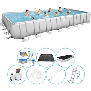 Zwembad Inclusief Accessoires - Power Steel Rechthoek 956x488x132 cm
