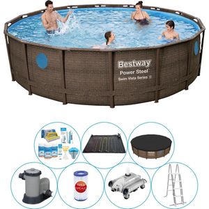 Power Steel Swim Vista ROND 549x122 cm - Zwembad Bundel