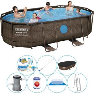 Power Steel Swim Vista OVAAL 427x250x100 cm - Slimme Zwembad Deal