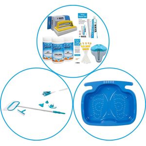 Zwembad Accessoirepakket 3-delig - WAYS Onderhoudspakket & Onderhoudsset Deluxe & Voetenbad