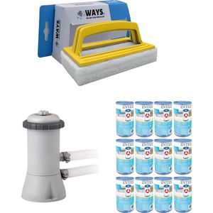 WAYS - Zwembad Onderhoud - Intex Filterpomp 28604GS & 12 Intex Filters Type A