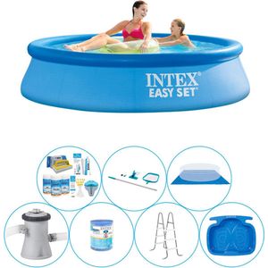 Alles in 1 Zwembad Pakket - 8-delig -  Easy Set Rond 244x61 cm