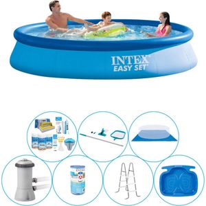 Alles in 1 Zwembad Pakket - 8-delig -  Easy Set Rond 366x76 cm