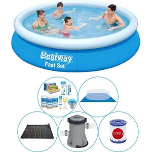 Fast Set Rond 366x76 cm - 6-delig - Zwembad Combi Deal