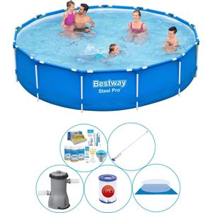 Zwembad Super Deal - 6-delig - Steel Pro Rond 396x84 cm