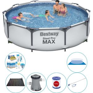 Bestway Steel Pro MAX Rond 305x76 cm - 7-delig - Zwembad Met Accessoires