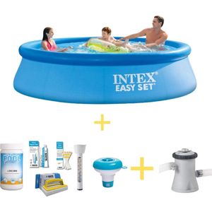 Zwembad - Easy Set - 305 x 76 cm - Inclusief WAYS Onderhoudspakket & Filterpomp