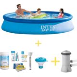 Zwembad - Easy Set - 366 x 76 cm - Inclusief WAYS Onderhoudspakket & Filterpomp