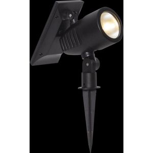 RTM Lighting Solar prikspot -Zwart -Warm Wit -21CM -Zonne-Energie
