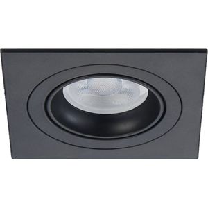 LED inbouwspot Yusuf -Vierkant Zwart -Koel Wit -Dimbaar -3.5W -Philips LED