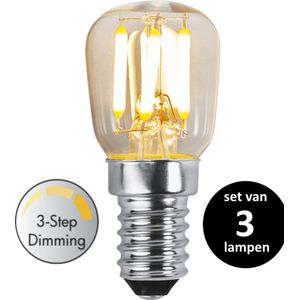 3 standen led lamp - E14 - 2.5W- set van 3