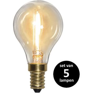Soft Glow KogelLamp - E14 - 0.8W - set van 5