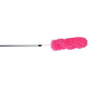 Microvezel Plumeau/Duster met Telescoopsteel Roze 75 - 150 Cmï¿½- Huishuidelijke Producten/Schoonmaken/Afstoffen