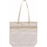 Katoenen ECO vriendelijke boodschappentas/shopper met lange hengsels 38 x 40 cm