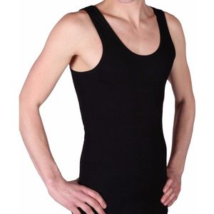 Beeren Tricot - Heren Singlet - Zwart - Set van 3 stuks - 100% Katoen
