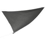 Schaduwdoek/zonnescherm driehoek zwart 3,6 x 3,6 x 3,6 meter