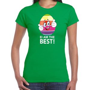 Vrolijk Paasei ei am the best t-shirt shirt - groen - dames - Paas kleding outfit