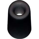 8x stuks deurbuffer / deurstopper zwart rubber 35 x 30 mm - deurstop
