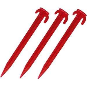 36x Tent haringen van kunststof halfrond 20 cm - Tentharingen - Kampeerspullen - Tent opzetten camping/outdoor