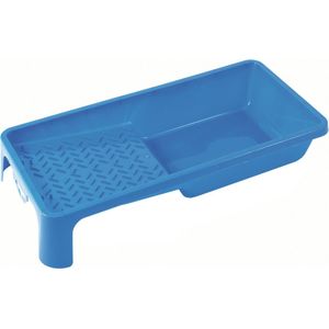Verfbak voor verfrollers/lakrollers blauw tot 10 cm