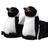 Pluche pinguin dierensloffen/pantoffels voor volwassenen - Dames/heren - Pinguinsloffen 37/38.5