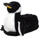 Pluche pinguin dierensloffen/pantoffels voor volwassenen - Dames/heren - Pinguinsloffen 37/38.5