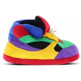 Pluche clownschoenen/sneakers sloffen/pantoffels voor volwassenen - Clownschoenen/regenboog/sneakers sloffen