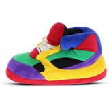 Pluche clownschoenen/sneakers sloffen/pantoffels voor volwassenen - Clownschoenen/regenboog/sneakers sloffen 39/41.5