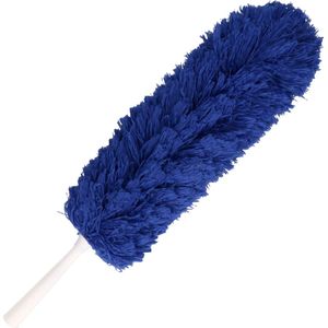 Microvezel Plumeau/Duster met Telescoopsteel Blauw 75 - 150 Cmï¿½- Huishuidelijke Producten/Schoonmaken/Afstoffen