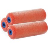 Set van 3x Stuks Structuur Verfrollers Schuimroller 2,5 X 10 cm - Verfspullen