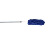 Set van 2x stuks plumeau/duster microvezel met telescoopsteel 75 - 150 cm blauw