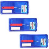 Set van 3x Stuks Lakroller Sets 10 cm Extra Fijn met Verfbak en Beugel - Verfsetjes