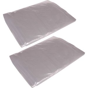 2x stuks afdekfolie / afdekzeilen transparant - 4 x 5 m