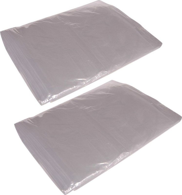 2x stuks afdekfolie / afdekzeilen transparant - 4 x 5 m