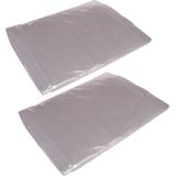 4x stuks afdekfolie / afdekzeilen transparant - 4 x 5 m