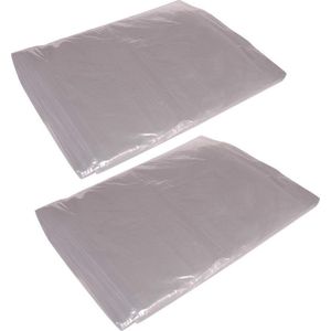 6x stuks afdekfolie / afdekzeilen transparant - 4 x 5 m