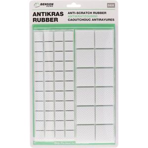 Antikras rubber wit 168 - delig - meubel viltjes