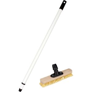 Buemag - Schrobborstel - Wit - Hout - Kunstvezel - Kunststof