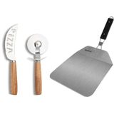 Taartschepper - RVS - Zwart